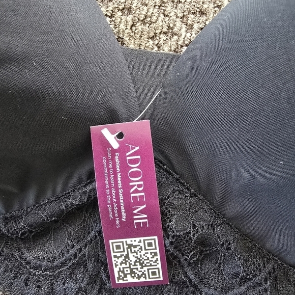 Adore Me Plunge Bra 38DD Black Janey Contour Support Lace Comfort Women … - Picture 7 of 13